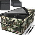 FORTEM Trunk Organizer For SUV Car Trunk Organizer, Foldable Storage, Car Accessories for Women Men, Collapsible Bag, Perfect Christmas Gifts, 600D Oxford, Non Slip Bottom, Straps, Soft Cover (85L)