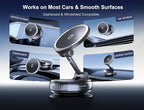Car Phone Holder Mount for Magsafe [110+LBS Suction & 3500gf Magnetic] 360° Adjustable Vacuum Suction Cup Mount, Phone Holders for Your Car for iPhone 17 Pro Max 16 15 14 13 12 Plus & Android