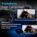 CarPlay TV Adapter - Convert Any Wired CarPlay to Wireless CarPlay - Plug in a TV Stick to Stream Netflix, YouTube, and More Right from Your car’s infotainment Screen