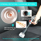 GOCCIDA High Pressure Tornado Dry Car Cleaning Gun Detailing Air Tool Air Blow Gun for Car Detailing Car Duster High Pressure Interior Cleaner Car Interior Detailing Kit with Brush Nozzle