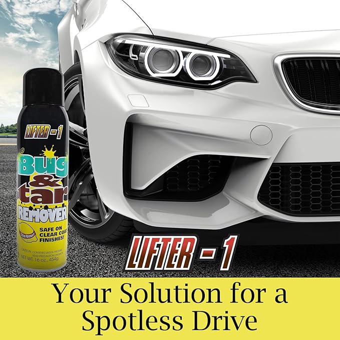 Bug and Tar Remover for Cars, Trucks, RVs, and SUVs, Fresh Citrus Spray for Stuck On Grime, Clean Auto Detailing Accessory, Streak Free Shine, Safe on Exterior Paint – Pack of 1