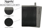 Pack of 2 Clay Mitt Auto Detailing Medium Grade Clay Bar Alternative Mitt for Flawless Removal of Surface Bonded Micro Contaminant (Gray)