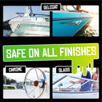 Boat Juice 2in1 Exterior Boat Cleaner & Protectant | Water Spot Remover with SiO2 Ceramic Sealant | Pina Colada Scent | Marine Detailing & Boat Cleaning Supplies, Accessories | Made in USA (1 Gallon)