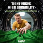 Airlab Microfiber Towels for Cars Wash Drying Thick Plush Cleaning Cloth Auto Detailing Super Absorbent for Interior & Exterior Lint Free, Streak Free, 35 x 24 Inch, 500 GSM, Pack of 2, Grey-Green