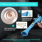 GOCCIDA Tornado Dry Car Cleaning Gun Detailing Interior Dryer Air Blow Gun for Car Detailing Air Gun Car Dust Cleaner Air Compressor Blower Gun with Nozzle and Auto Detailing Dusting Brush