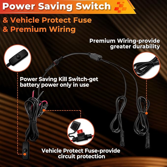 12 Pods Pure White LED Rock Lights Kit with Switch Wiring Harness,6500K 324 LEDs Bright Rock Lights for Trucks,Waterproof Underglow Light for Car Jeep Off Road ATV UTV SUV(Patented)