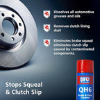Quinton Hazell Brake Cleaner Spray Can, 20.3 fl oz (6 Pack) - QH6 Non-Chlorinated Automotive Brake Parts Cleaner, High Strength Formula for Professional and DIY Use
