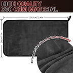 2 Pack Microfiber Cleaning Cloth, 23"x 11" Extra Large Microfiber Towels, Ultra Absorbent Car Washing Towels, Reusable Lint Free Streak Free Cleaning Rags for Car, Kitchen, and Window