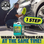 Chemical Guys Sudpreme Wash & Wax Car Wash Soap (2 x 16 Fl Oz) – High-Foam Auto Shampoo with Gloss Boosting Wax for Clean, Shiny Finish