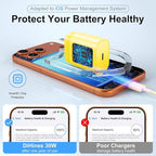 Phone 17 16 15 Charger Fast Charging,30W USB C Phone 17 16 15 Pro Max Charger Block &10FT Long Type C Cable Cord for i.Phone 17/Air/17 Pro/17 Pro Max/16/16 Plus/16 Pro/16 Pro Max/15/15 Pro Max,Yellow