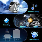 2026 Upgraded Wireless CarPlay Adapter, 2-in-1 Mini CarPlay Adapter for iPhone & Android, 3 Second Auto Stable Connection with Zero Latency, Plug & Play for 2016+ Cars with USB-A/USB-C Ports