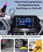 Car Phone Holder for 2020-2025 Toyota Highlander Accessories Apply to 8 Inch Touch Screen Fixed Clip Magnetic Cell Phone Mount Hands-Free 360 Degree Rotation