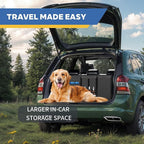 Backseat Hanging Organizer with Large Storage Bags | PU Leather, Large Capacity | Adjustable Straps, Waterproof & Collapsible | Universal Fit for SUVs, Sedans & Trucks | Black, 37.8" x 18.1" - P810