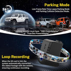 Front 4K Dash Cam Custom fit for Jeep Gladiator JT 2018 2019 2020 2021 2022 2023 2024 Mojave Overland& Wrangler JL 2018-2024 etc,OEM Look,Camera 2160P Video HDR,5.8GWiFi,GPS,Plug&Play,G-Sensor