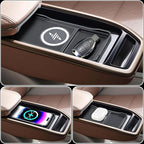 Wireless Car Charger Pad, 15w Fast Car Wireless Chargers Charging pad Non Slip Charger for Car Wireless Phone Charger for iPhone 17/16/15/14/13/12 Pro Max,Samsung S23 S22 S20 for Android, 30cm Cable