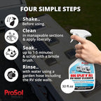 Bug Splat N' All RV Roof Cleaner 32 fl oz - RV Roof Cleaning Spray for Oxidation, Tree Sap, Bird Droppings, Black Streaks, Tough Stains & More - RV Wash for a Spotless Shine - Safe on All Surfaces