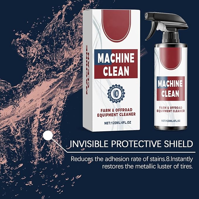 Heavy-Duty Outdoor All Purpose Cleaner, Machine Clean Spray, Car Tire Farm & Offroad Equipment Cleaner, Remove Dirt, Oil, & Grime (3)