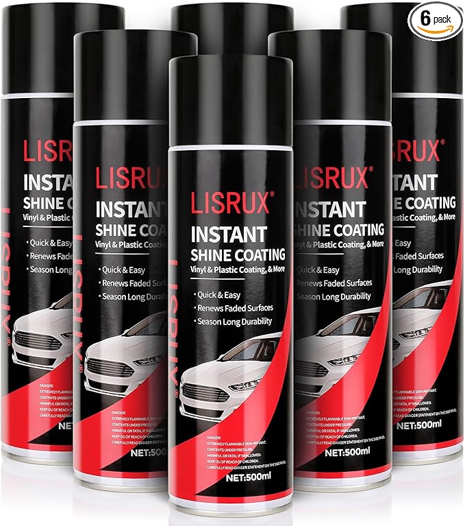 Ceramic Paint Sealant Spray, 72 Fl Oz Spray Wax for Cars, Quick and Easiest Step to Add Gloss, High Shine & Protection, for Trucks, Motorcycles and RVs, Safe on All Surfaces, 6-Pack