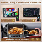 [4+128G] Android 15 Car Stereo for Hyundai Santafe 2006-2012, Hikity 9'' in-Cell Touchscreen Santafe Radio Wireless Carplay Android Auto 5G WiFi Bluetooth 5.0 Mirror Link GPS SWC FM/RDS/EQ Backup Cam