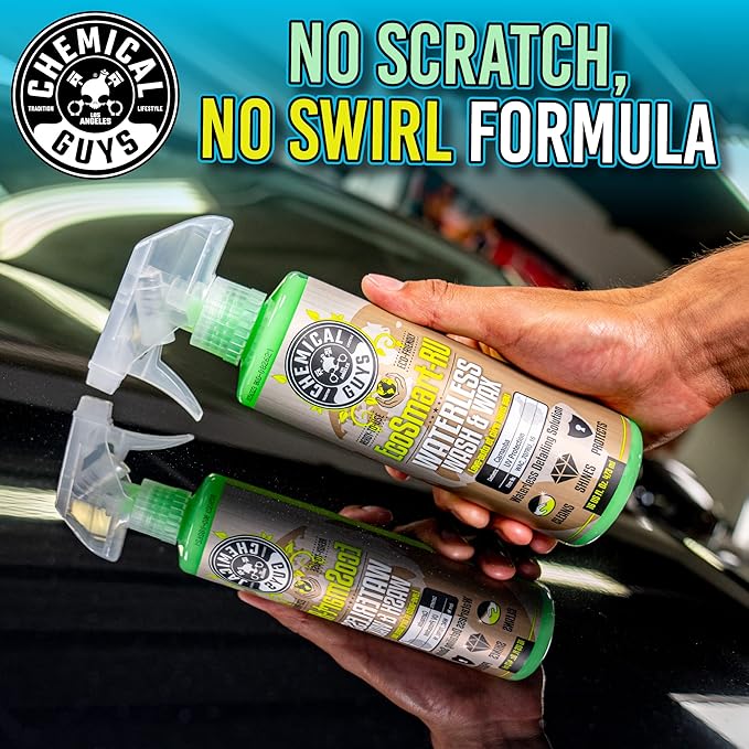 Chemical Guys WAC_707RU EcoSmart Waterless Car Wash & Wax Ready To Use, Safe for Cars, Trucks, SUVs, Motorcycles, RVs & More, 128 fl oz (1 Gallon)