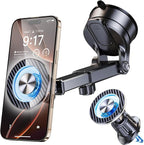 for MagSafe Magnetic Phone Holder for Car [2026 Upgraded Strongest Magnet] Car Mount Cell Stand for Dashboard Windshield Vent Compatible with iPhone 17/16/15/14/13/12 Android etc-Black