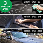 Turtle Wax Hybrid Solutions Wax & Dry Plus, Spray On Car Wax for High Gloss Shine and Ceramic Coating Protection For Paint, Wheels, Glass & More, Easy Versitile Application, 26 oz (Pack of 1)