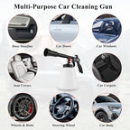 HANDY Tornado Air Cleaning Gun 80-160PSI High Pressure Car Blow Gun, 2 Nozzles, Powerful Air Blast for Dust & Dirt Removal, Surface Cleaning Tool