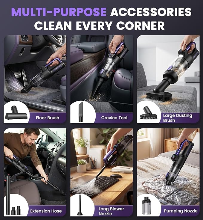 Car Vacuum Portable Cordless Handheld Vacuum Cleaner 01