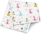 Milk Snob Disney Princess Baby Girl Swaddle Blanket, Soft Receiving, Security Bed and Play Blanket, Toddler and Infant Baby Bedding Registry and Shower Gifts, Newborn Essentials, 35x35
