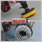 Cleaning Supplies - Bathroom Accessories - Drill Brush - Shower Door - Glass Cleaner - Bathtub - Bath Mat - Sink - Flooring - Hard Water Stain Remover - Grout Cleaner - Spin Brush - Leather - Carpet