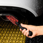 Metal Free Soft Wheel Cleaner Brush, Synthetic Wool Tire Cleaning Brush, Highly Water Absorption, Dense and Durable Tire Brush for Cleaning Wheels, Rims, Spokes, Fenders, Engines…