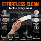 Car Screen Cleaner with Built-in Sponge | Effortlessly Removes Fingerprints, Dust and Make-up Stains | Anti Static Formula Safely Works on TV, Laptop, Computer Monitor, Phone, Dashboard & Console
