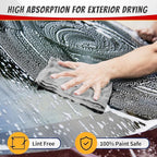 FIXSMITH Microfiber Cleaning Cloth, Shop Towels Bulk, 24 Pack Grey Microfiber Towels for Cars, All-Purpose Absorbent Cleaning Rags, Dust Cloth for Automotive, Mechanic, Garage, Bar, 12 x 11 inch