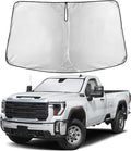 EcoNour Windshield Sunshade Compatible for GMC Sierra 1500 2500 3500 2019-2024 2025 2026, Sun Visor for Front Window Sun Shade Cover, UV Heat Blocker & Protector, Car Accessories