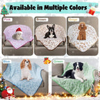 Pink Cat Blanket for Kitten Beds, Flannel Pink Stuff Cute Paw Print, 24 * 32 inches Dog Girls Blanket, Puppy Ragdoll Kitten Necessities