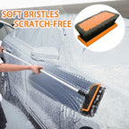 62'' Car Wash Brush with Long Handle, Complete Car Wash Kit, Scratch-Free Car Cleaning Brush Mop Kit with Clay Bar, Wash Mitt, Window Squeegee, Wheel Brush, Storage Bag for Car Truck RV