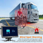 Hikity Wireless Car Rear View Camera 7 Inch Monitor Kit Screen Waterproof Reversing Camera Night Vision Rear View Camera for Truck/RV/Trailer/Bus