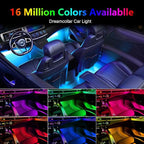 WEBUPAR Acrylic Interior Car Lights, Car Accessories 14 in 1 Car LED Strip Lights with APP Control