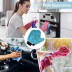 6 Pcs Microfiber Car Wash Glove, Coral Fleece Cleaning Mitt for Auto Detailing, Scratch-Free Plant Dusting Gloves, Home Kitchen Bathroom Multipurpose Cleaning, Soft Lint-Free Wash Tool