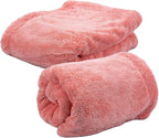 Maxshine 20" x 24" Universal Pink Car Drying Towel – 1200 GSM Rinse-Free Double-Sided Microfiber Towel – Plush, Super Absorbent for Car Wash & Detailing