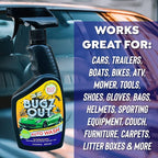 Bugz Out Car Bug Cleaner, Remover & Wash - Spray Bugs, Tar, Bird Poop Off Exterior of Car & Windshield. Remove Black Streaks Without Scratching or Removing Paint. 24 oz bottle w/ Microfiber Cloth