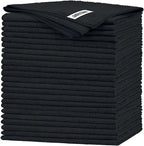 FIXSMITH Black Microfiber Cleaning Cloth -Pack of 24, Highly Absorbent Cleaning Rags, 16"X12" All Purpose Cleaning Towels for Housekeeping, Kitchen, Car, Lint Free and Reusable Microfiber Towels