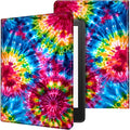 Case for Kindle Scribe,PU Leather Cute Slim Folio Adjustable Stand Cover with Auto Wake/Sleep for Amazon Kindle Scribe Cover 10.2 Inch (2024/2022 Release),Rainbow Color