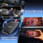 5-in-1 Android Auto Wireless Adapter and Apple CarPlay Adapter, Wireless Carplay Adapter with Netflix YouTube TF Card, Plug & Play, Easy Setup, Magic Video Ai Box for OEM Wired Apple Car Play Cars
