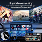 Wireless CarPlay Adapter for iPhone & Android - No Lag, Fast Auto Connect, Stable CarPlay Wireless Dongle, Mini Size Plug & Play USB/USB-C Adapter for Auto Compatible Cars
