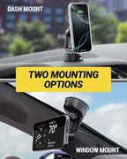 Scosche MPQTRWD Qi2 MagSafe Car Mount Charger 25W Fast Wireless Charging Phone Holder for Windshield or Dashboard, Magnetic Cell Phone Mount Compatible with iPhone 17/16/15/14/13 Series & Samsung S25