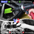 Drill Brush for Car Wheel and Bottle, Highly Dense and Durable Car Cleaning Brush for Wheels, Rims, Engines, Exhaust, Bottle