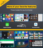 Wireless CarPlay Adapter, Android Auto Magic Box Build in Google Play, YouTube, Netflix, Live Sports and More! 4GB+64GB, 8Core Multimedia CarPlay Box with SIM, TF Card for OEM 2016 Wired CarPlay Cars