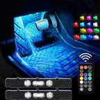 Car Led Lights Interior Wireless with Remote RGB Sound Control, USB Charge & Atmosphere Lights, Ambient Neon Accent Starry Lighting Kits, Wireless Interior Car Lights (1)