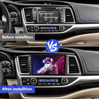 10.1 Inch IPS Touchscreen Android 13 Car Stereo for Toyota Highlander 2014-2019 with Wireless CarPlay & Android Auto 4+64GB Car Radio, Support GPS, WiFi 6, Bluetooth,5.4, FM, Backup Camera, SWC, USB